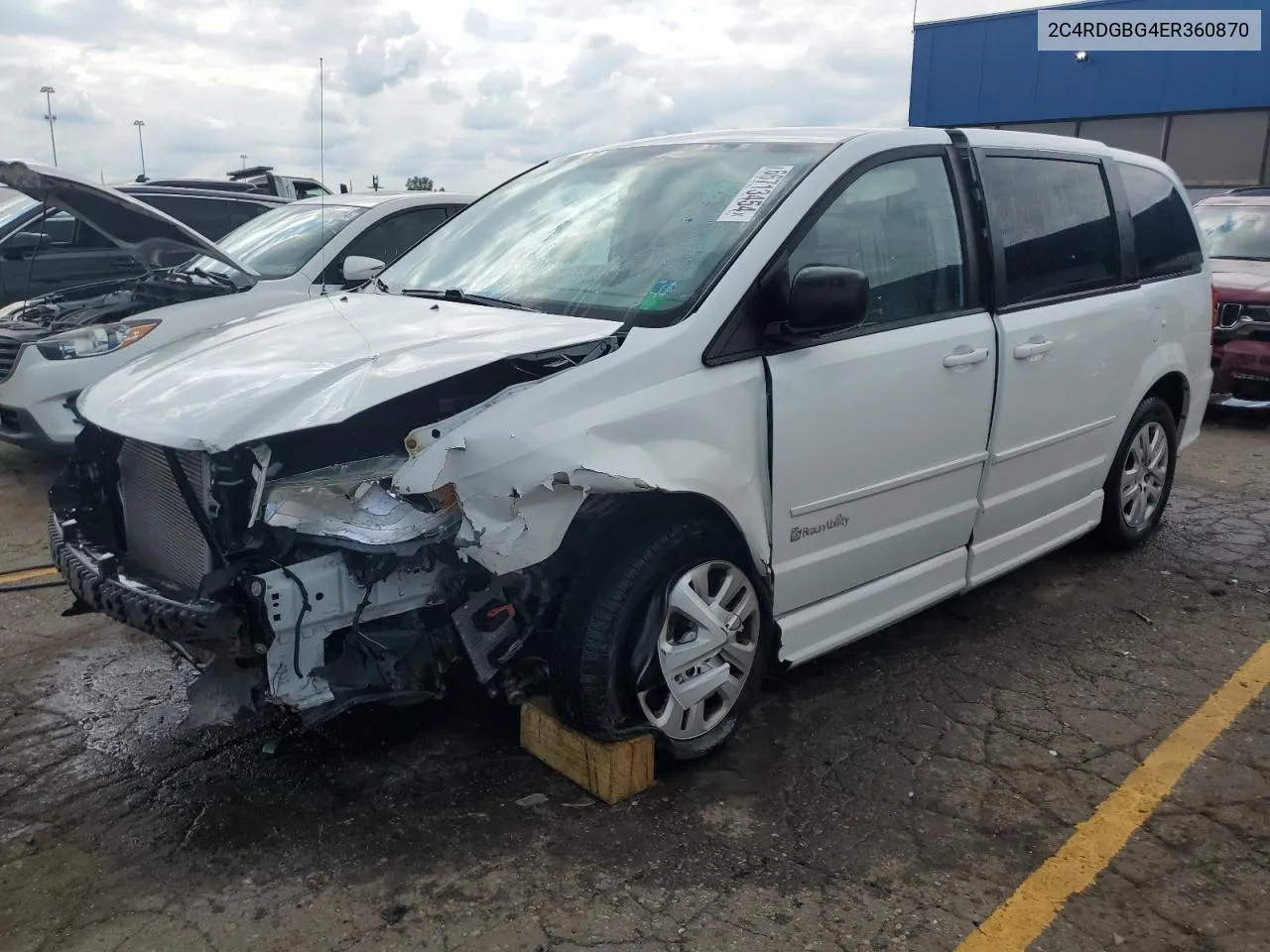 2014 Dodge Grand Caravan Se VIN: 2C4RDGBG4ER360870 Lot: 66713454