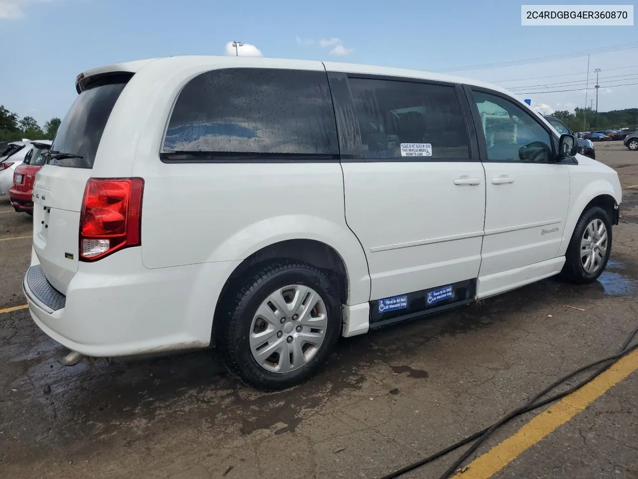 2014 Dodge Grand Caravan Se VIN: 2C4RDGBG4ER360870 Lot: 66713454