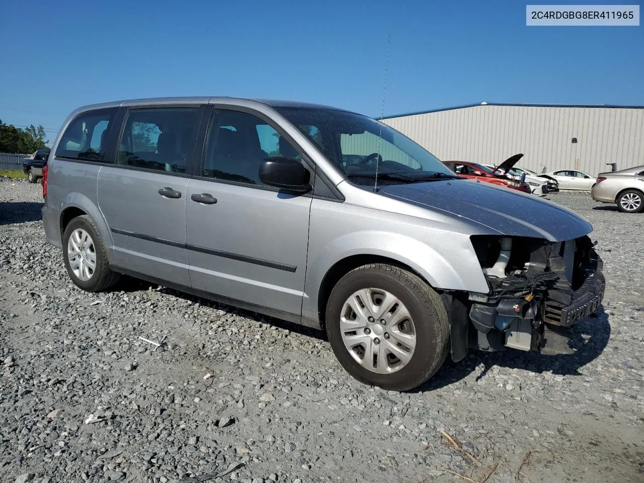 2014 Dodge Grand Caravan Se VIN: 2C4RDGBG8ER411965 Lot: 67895004