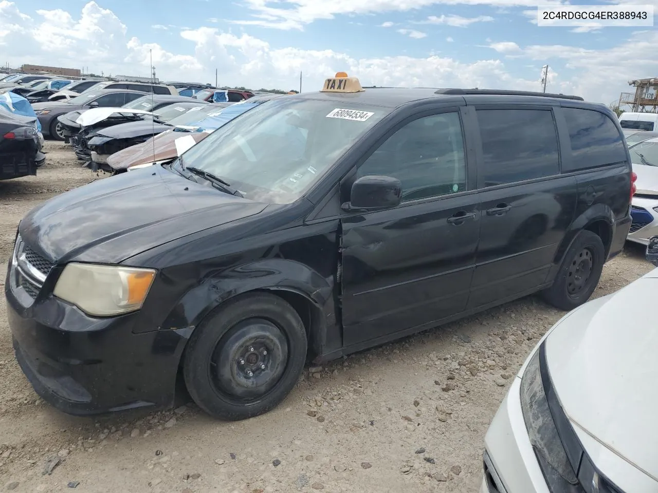 2014 Dodge Grand Caravan Sxt VIN: 2C4RDGCG4ER388943 Lot: 68094534