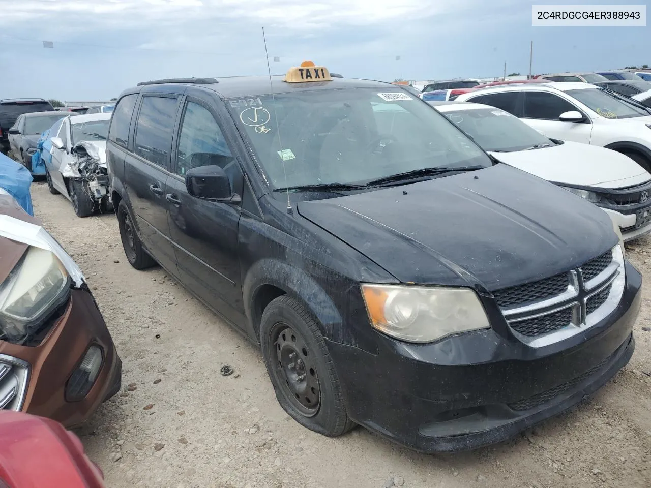 2C4RDGCG4ER388943 2014 Dodge Grand Caravan Sxt