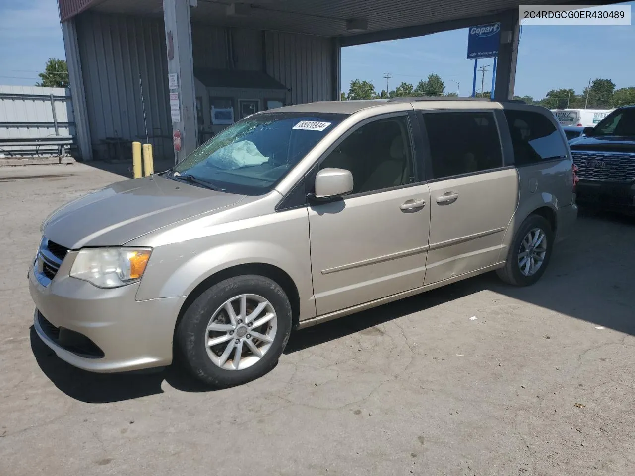 2014 Dodge Grand Caravan Sxt VIN: 2C4RDGCG0ER430489 Lot: 68920934