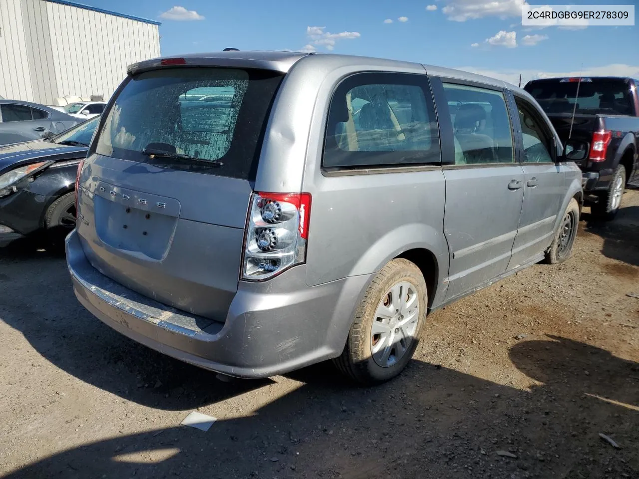 2C4RDGBG9ER278309 2014 Dodge Grand Caravan Se