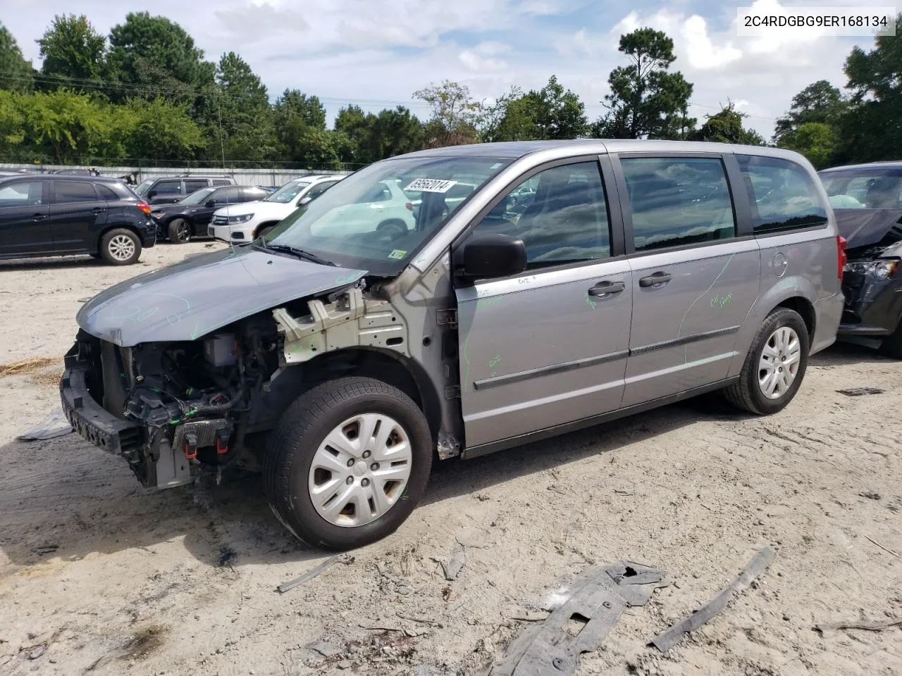 2014 Dodge Grand Caravan Se VIN: 2C4RDGBG9ER168134 Lot: 69562014