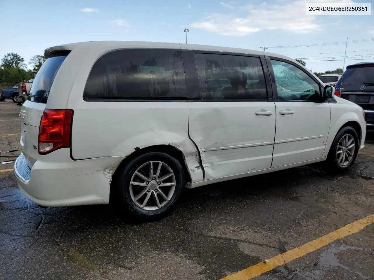 2014 Dodge Grand Caravan R/T VIN: 2C4RDGEG6ER250351 Lot: 70014844