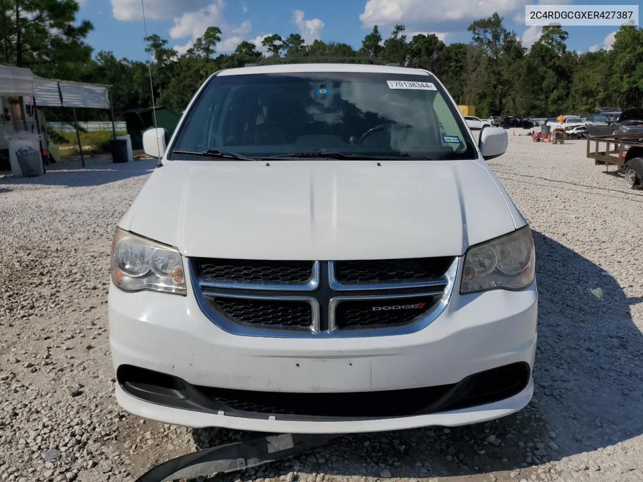 2014 Dodge Grand Caravan Sxt VIN: 2C4RDGCGXER427387 Lot: 70138344