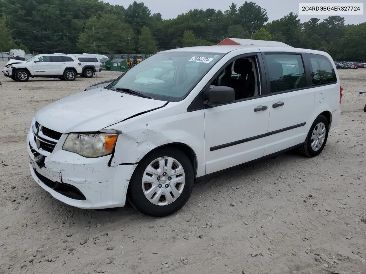 2014 Dodge Grand Caravan Se VIN: 2C4RDGBG4ER327724 Lot: 70385274