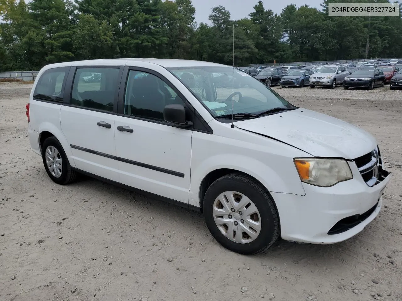 2C4RDGBG4ER327724 2014 Dodge Grand Caravan Se