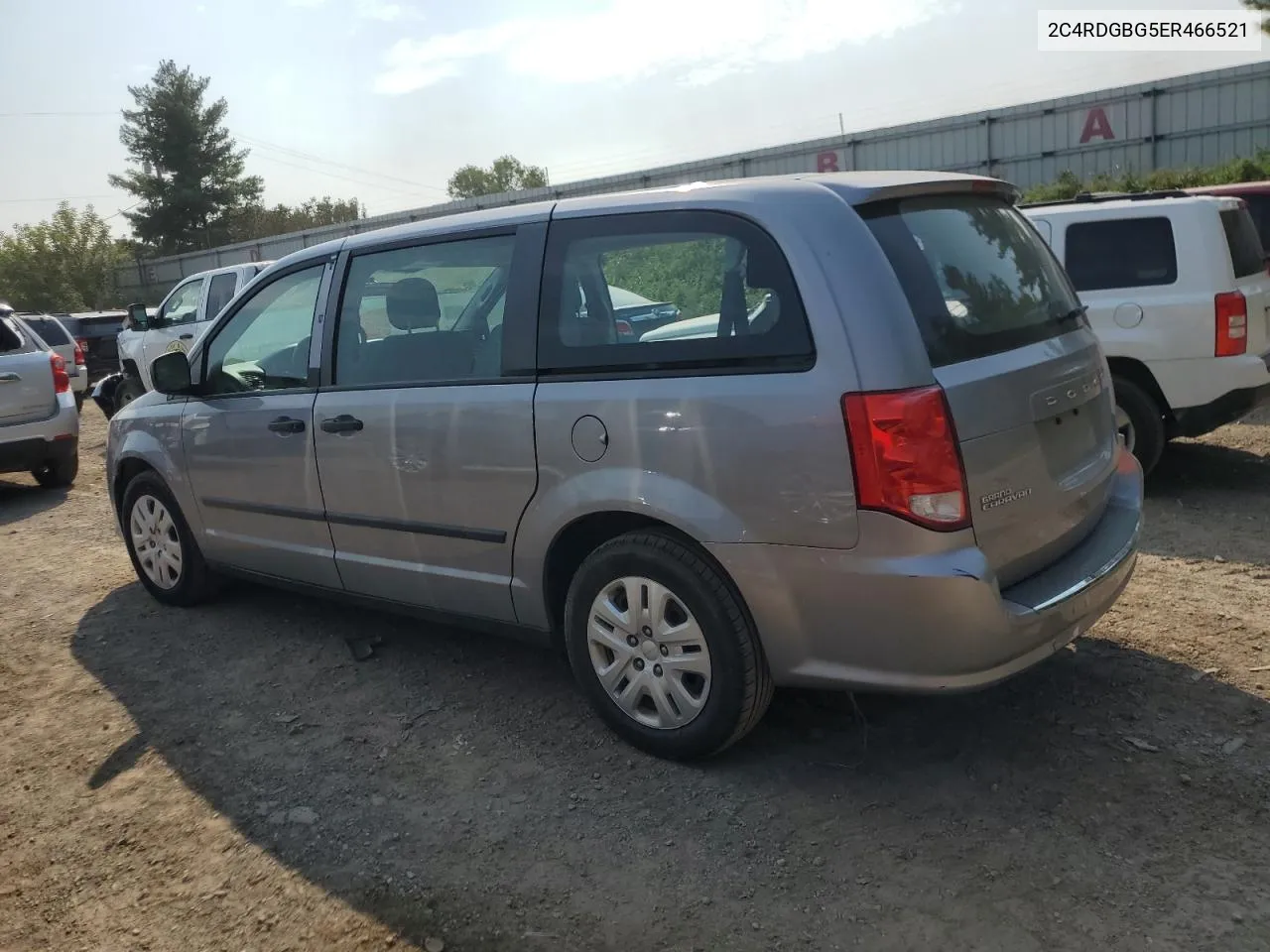 2014 Dodge Grand Caravan Se VIN: 2C4RDGBG5ER466521 Lot: 70612964