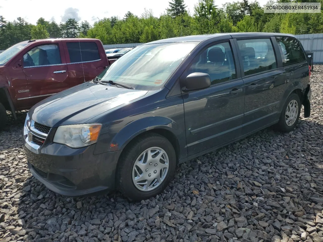 2014 Dodge Grand Caravan Se VIN: 2C4RDGBGXER451934 Lot: 71005684