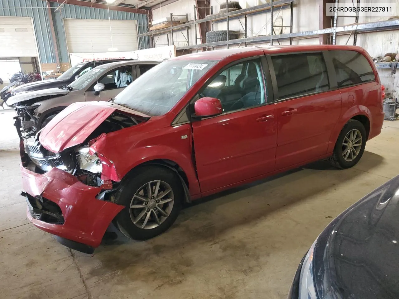 2014 Dodge Grand Caravan Se VIN: 2C4RDGBG3ER227811 Lot: 71114424