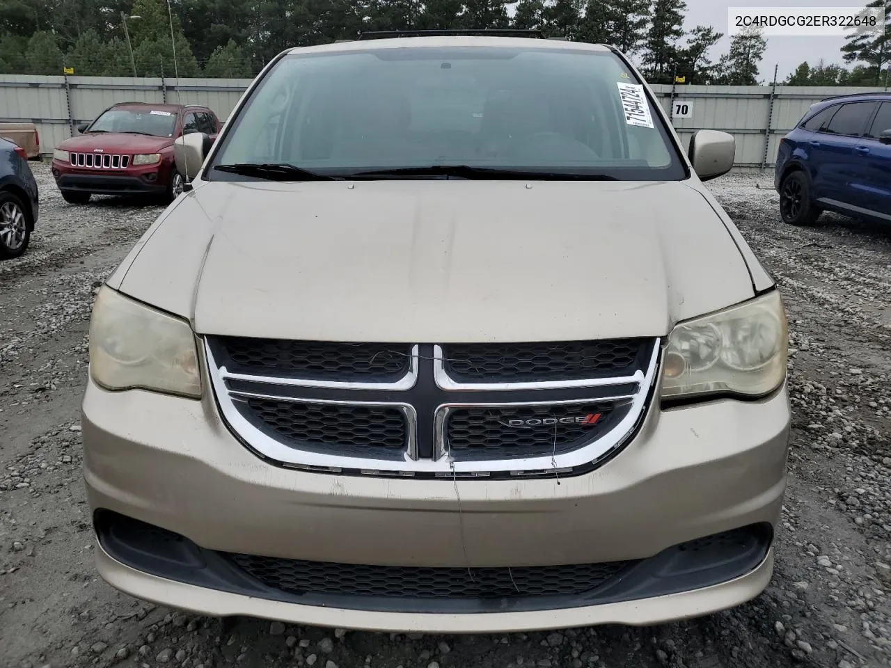 2C4RDGCG2ER322648 2014 Dodge Grand Caravan Sxt