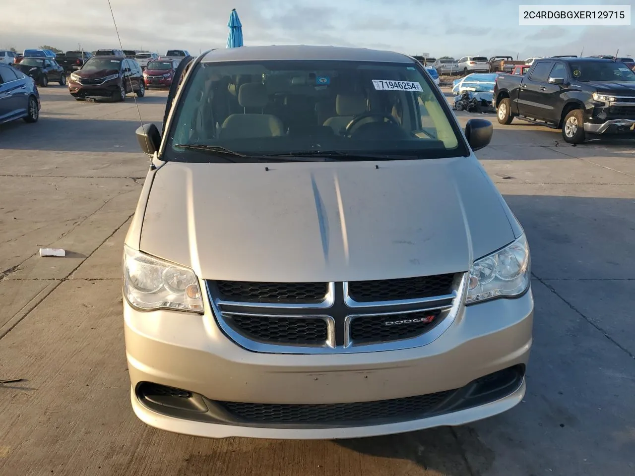 2C4RDGBGXER129715 2014 Dodge Grand Caravan Se