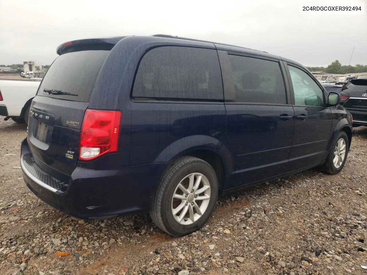 2014 Dodge Grand Caravan Sxt VIN: 2C4RDGCGXER392494 Lot: 72395864