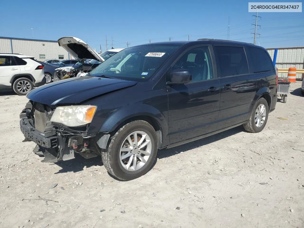 2014 Dodge Grand Caravan Sxt VIN: 2C4RDGCG4ER347437 Lot: 72596644