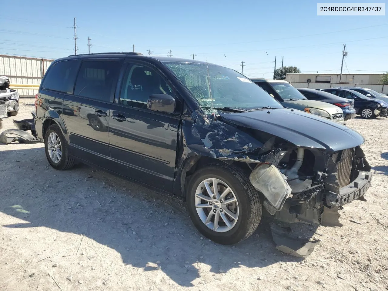 2014 Dodge Grand Caravan Sxt VIN: 2C4RDGCG4ER347437 Lot: 72596644