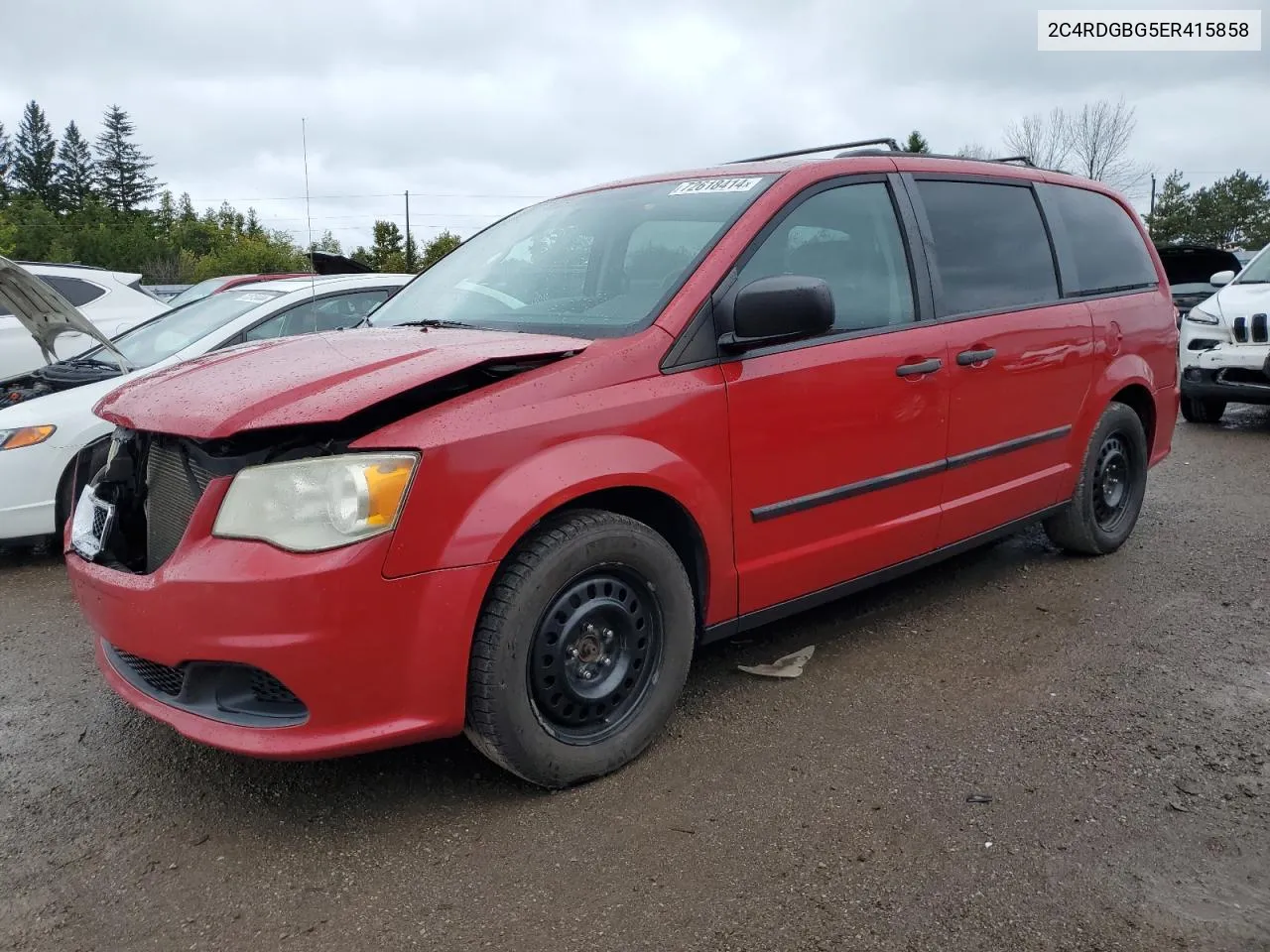 2014 Dodge Grand Caravan Se VIN: 2C4RDGBG5ER415858 Lot: 72618414