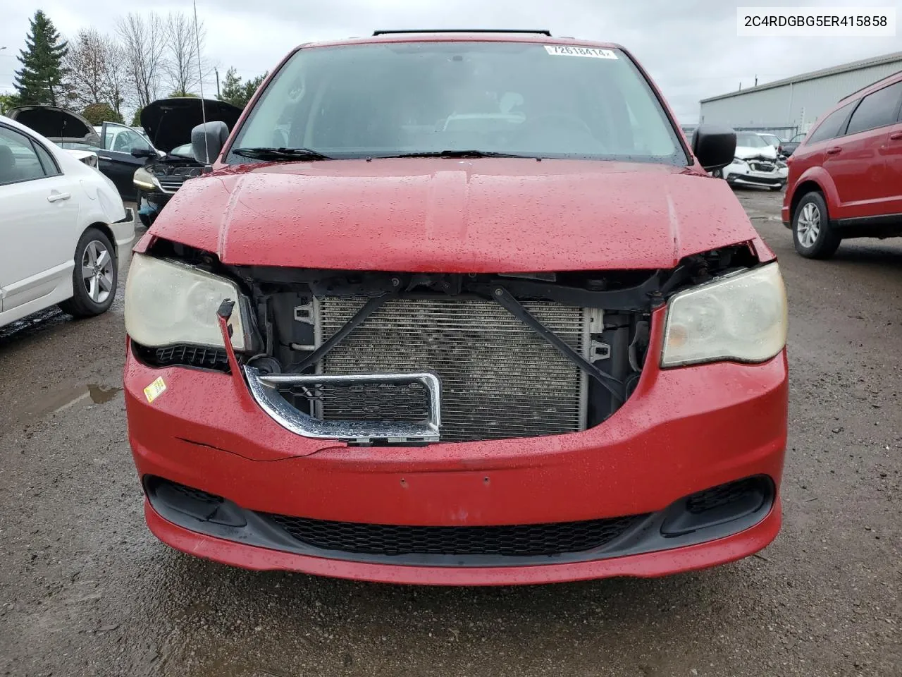 2014 Dodge Grand Caravan Se VIN: 2C4RDGBG5ER415858 Lot: 72618414