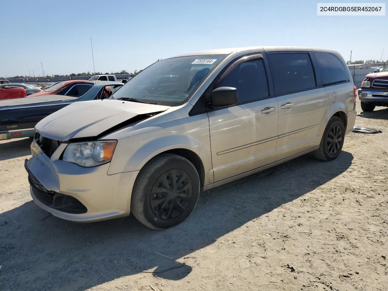 2014 Dodge Grand Caravan Se VIN: 2C4RDGBG5ER452067 Lot: 72835164