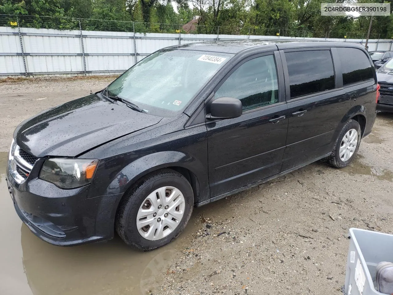 2014 Dodge Grand Caravan Se VIN: 2C4RDGBG5ER390198 Lot: 72840384