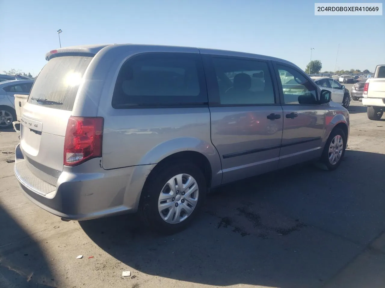 2014 Dodge Grand Caravan Se VIN: 2C4RDGBGXER410669 Lot: 73151664