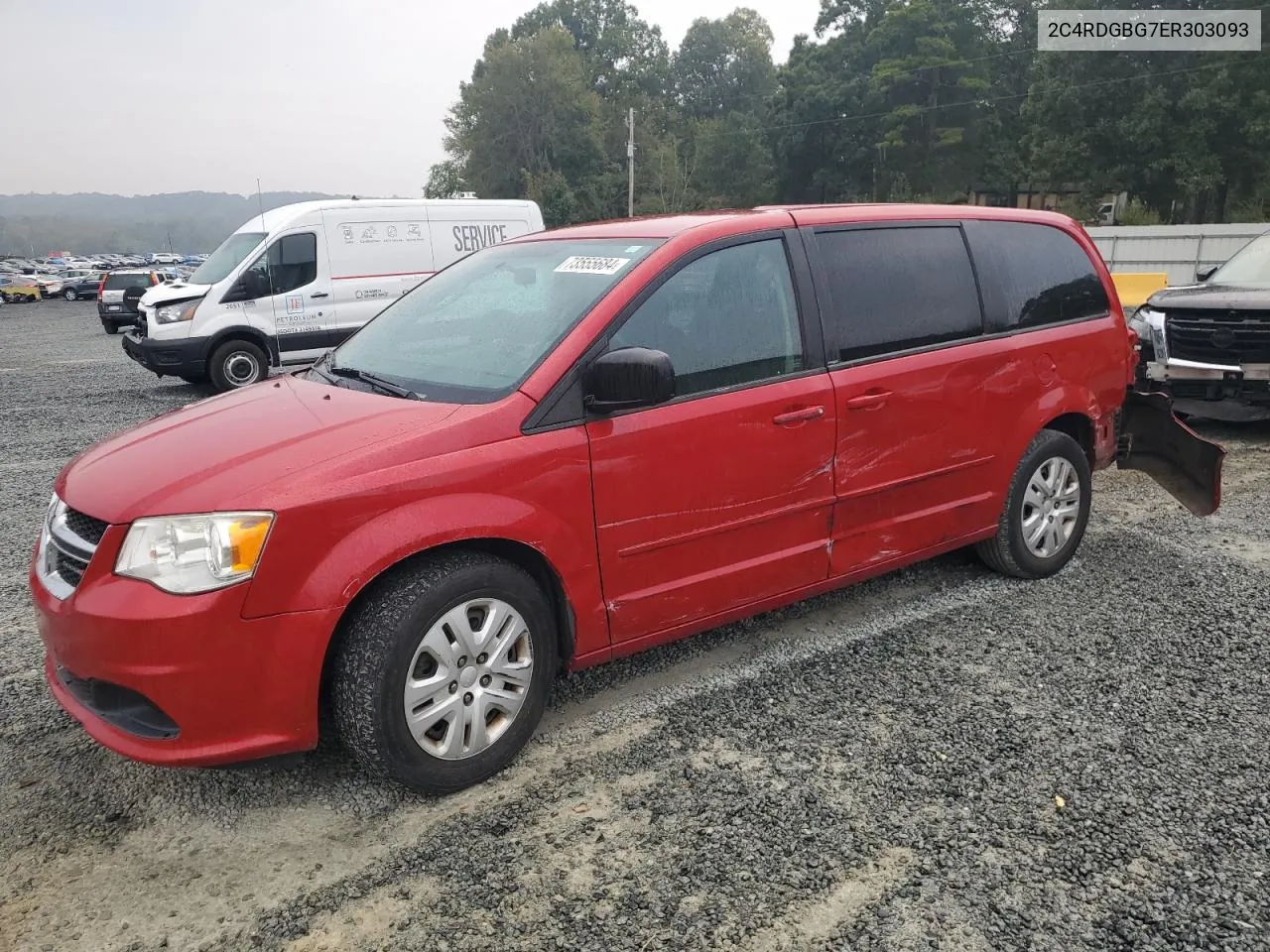 2014 Dodge Grand Caravan Se VIN: 2C4RDGBG7ER303093 Lot: 73555684