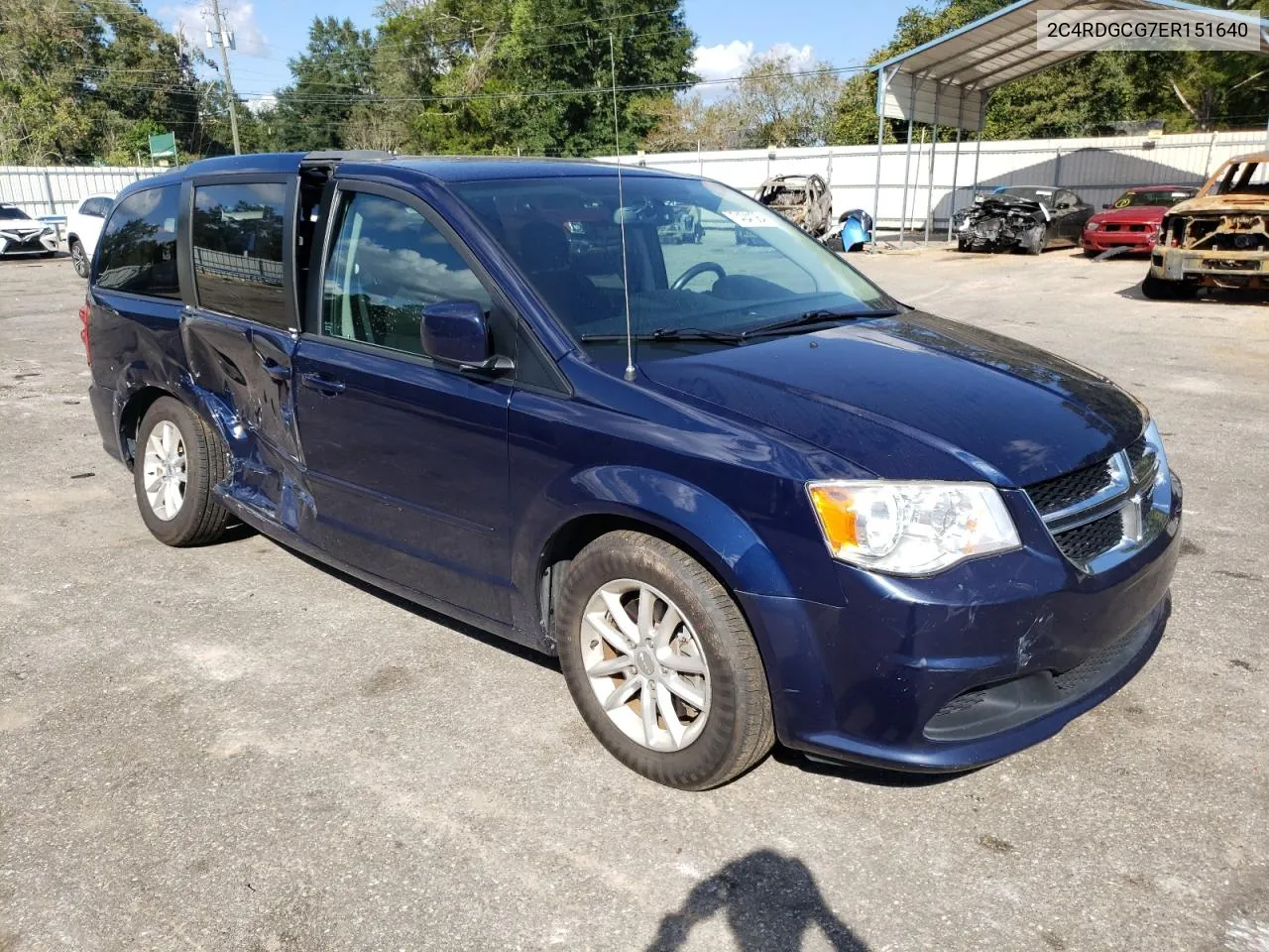 2014 Dodge Grand Caravan Sxt VIN: 2C4RDGCG7ER151640 Lot: 74041064