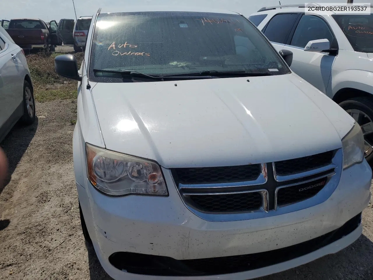 2014 Dodge Grand Caravan Se VIN: 2C4RDGBG2ER193537 Lot: 74065124