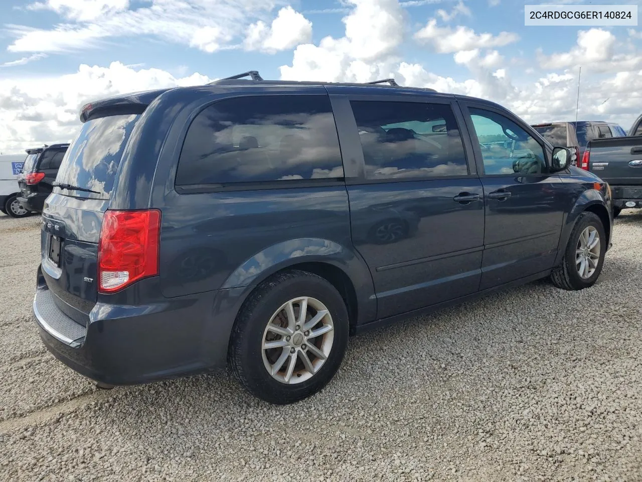 2014 Dodge Grand Caravan Sxt VIN: 2C4RDGCG6ER140824 Lot: 74297844