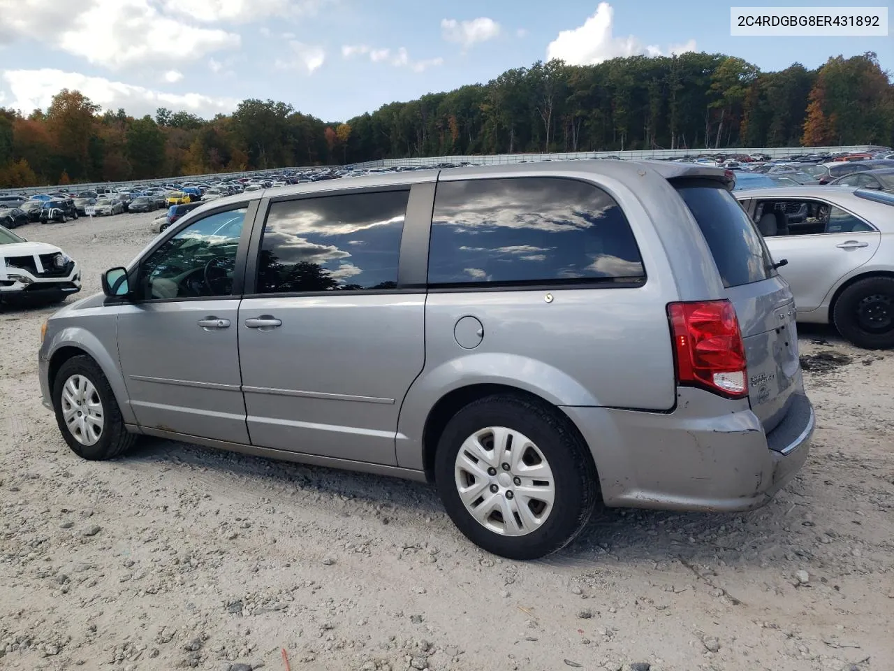 2014 Dodge Grand Caravan Se VIN: 2C4RDGBG8ER431892 Lot: 74541924