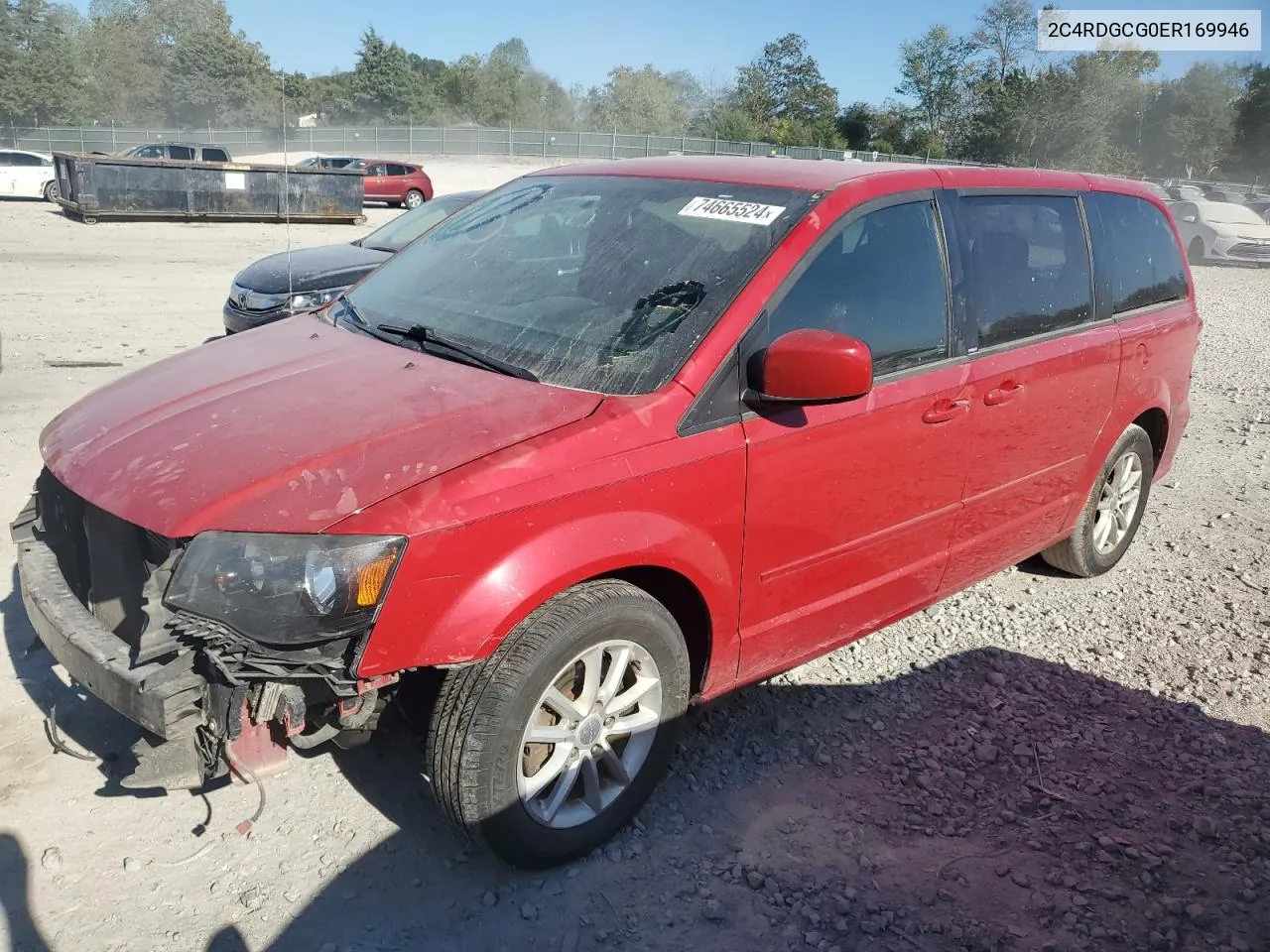 2C4RDGCG0ER169946 2014 Dodge Grand Caravan Sxt