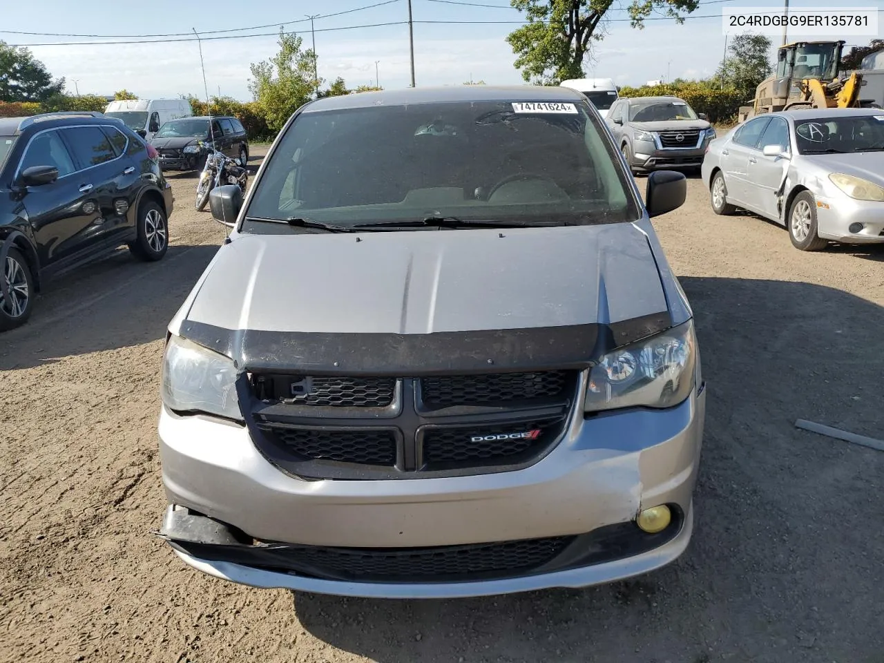 2014 Dodge Grand Caravan Se VIN: 2C4RDGBG9ER135781 Lot: 74741624