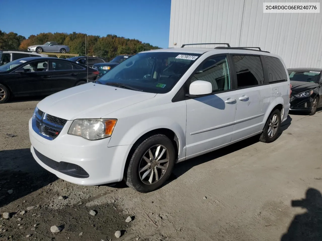 2014 Dodge Grand Caravan Sxt VIN: 2C4RDGCG6ER240776 Lot: 74796174