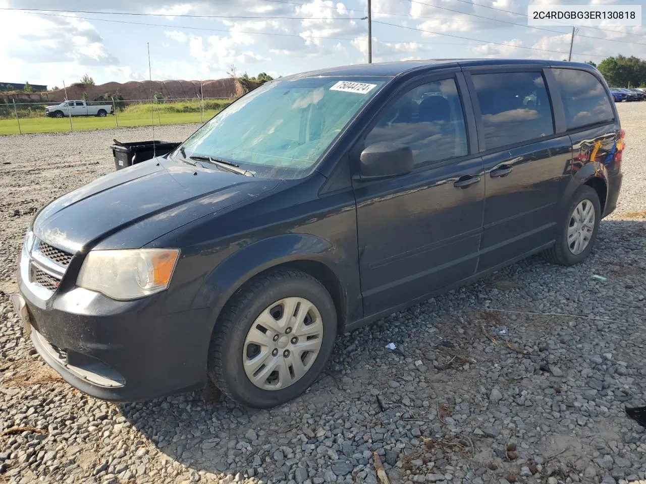 2014 Dodge Grand Caravan Se VIN: 2C4RDGBG3ER130818 Lot: 75044724