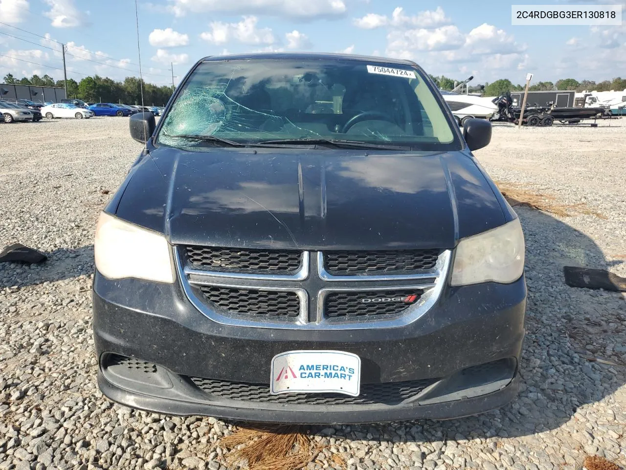 2014 Dodge Grand Caravan Se VIN: 2C4RDGBG3ER130818 Lot: 75044724