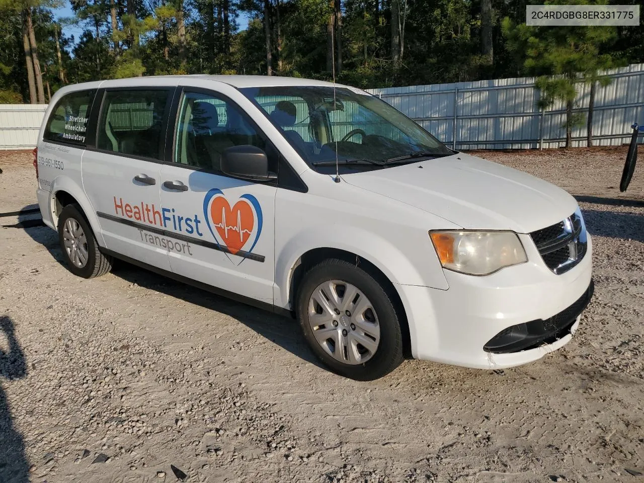 2014 Dodge Grand Caravan Se VIN: 2C4RDGBG8ER331775 Lot: 75162274