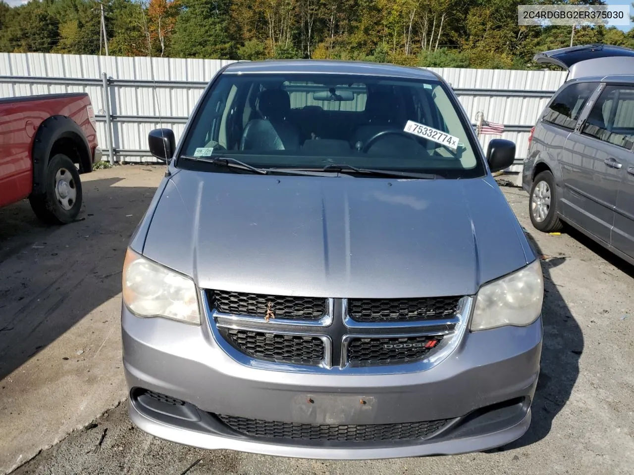 2014 Dodge Grand Caravan Se VIN: 2C4RDGBG2ER375030 Lot: 75332774