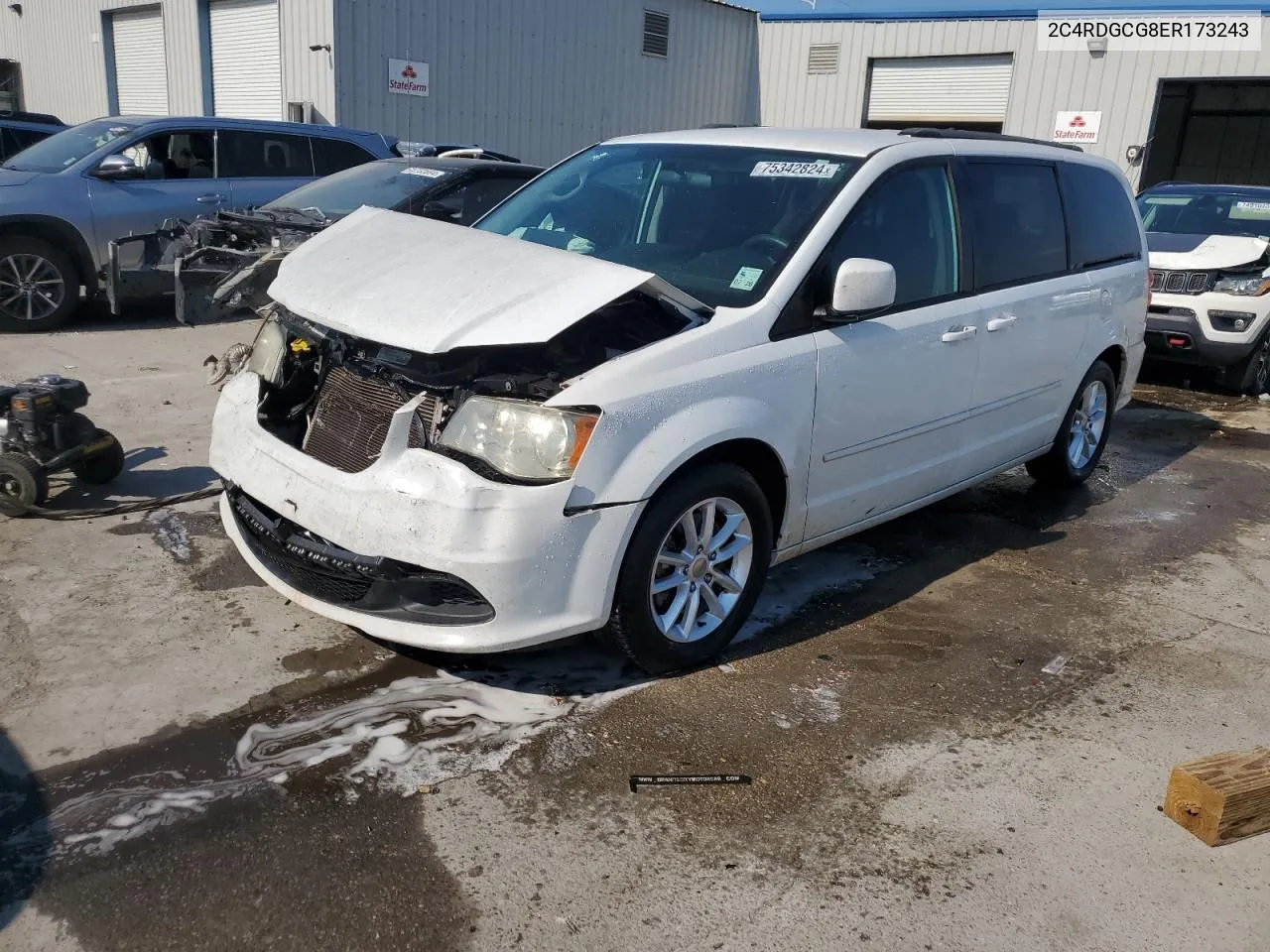 2014 Dodge Grand Caravan Sxt VIN: 2C4RDGCG8ER173243 Lot: 75342824