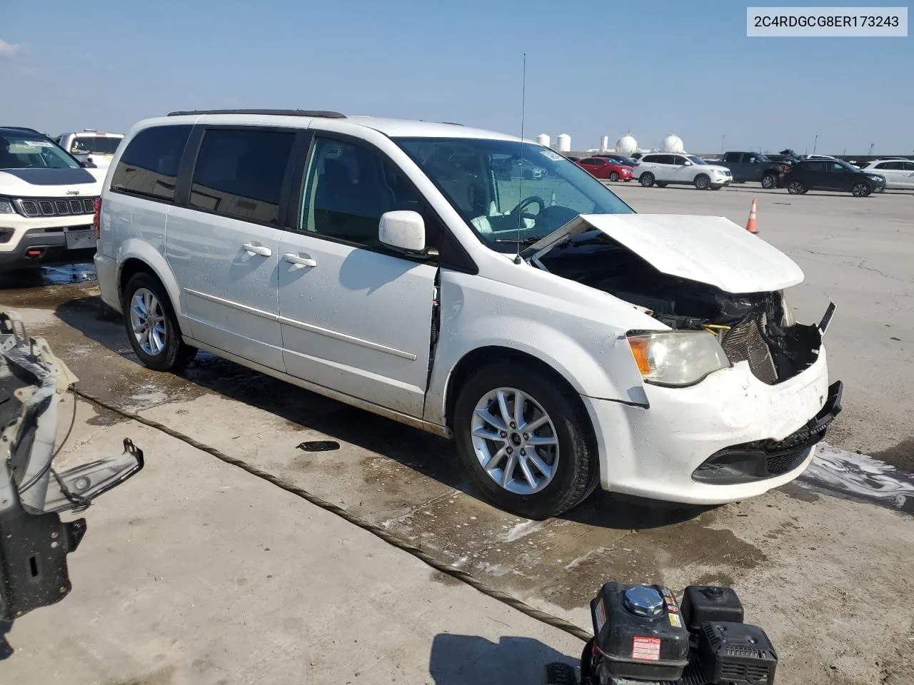 2014 Dodge Grand Caravan Sxt VIN: 2C4RDGCG8ER173243 Lot: 75342824