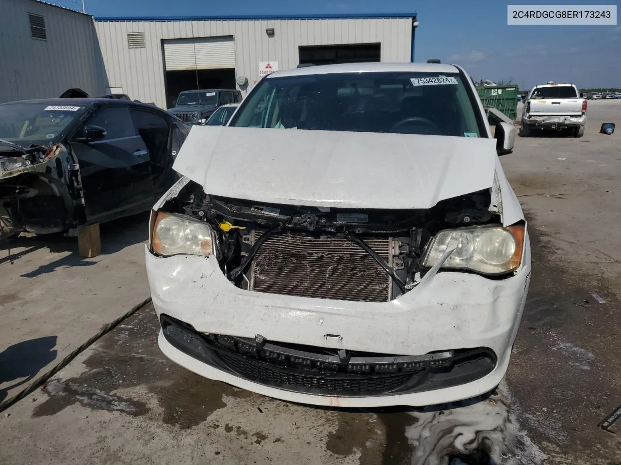 2014 Dodge Grand Caravan Sxt VIN: 2C4RDGCG8ER173243 Lot: 75342824