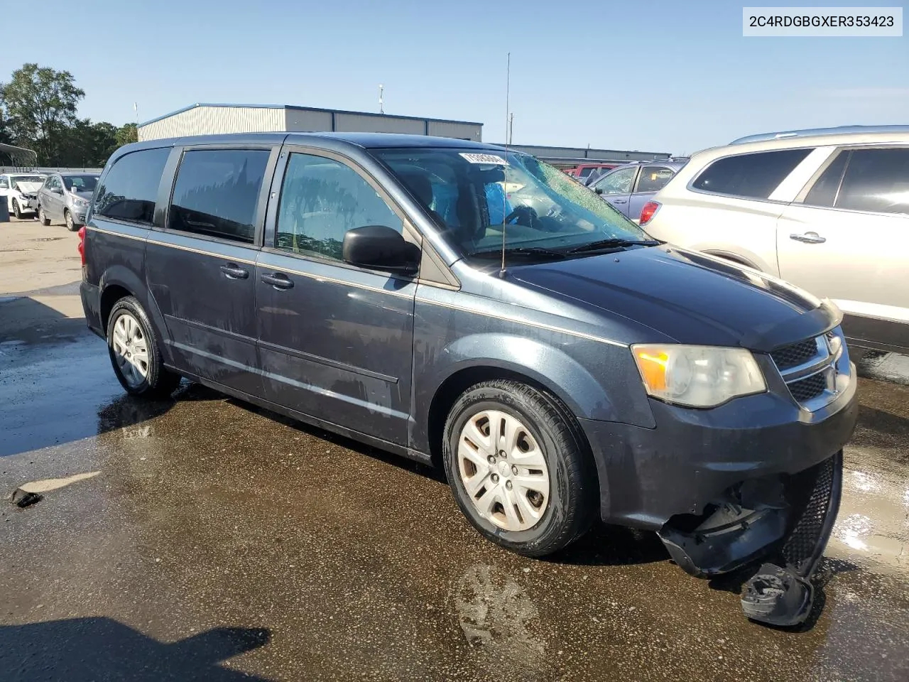 2014 Dodge Grand Caravan Se VIN: 2C4RDGBGXER353423 Lot: 75390664