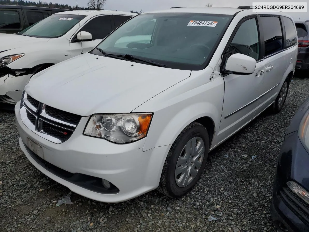 2014 Dodge Grand Caravan Crew VIN: 2C4RDGDG9ER204689 Lot: 75484754