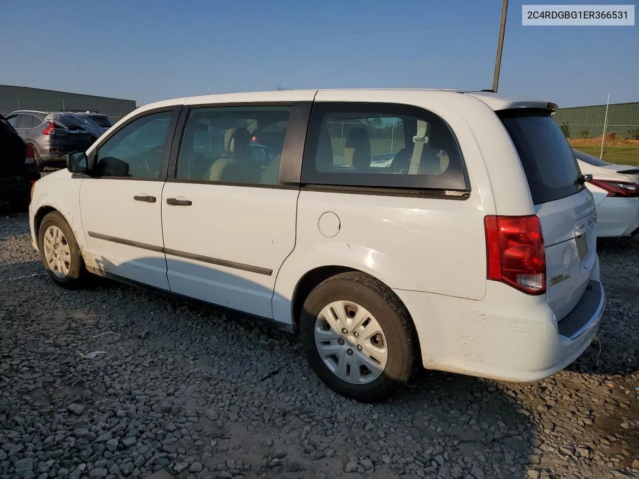 2014 Dodge Grand Caravan Se VIN: 2C4RDGBG1ER366531 Lot: 75514164