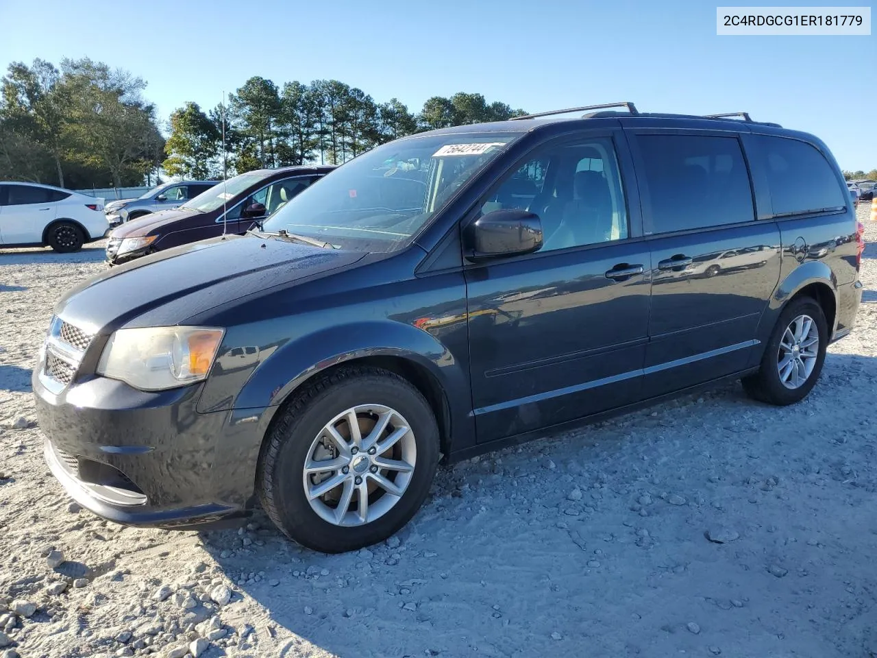 2014 Dodge Grand Caravan Sxt VIN: 2C4RDGCG1ER181779 Lot: 75642744