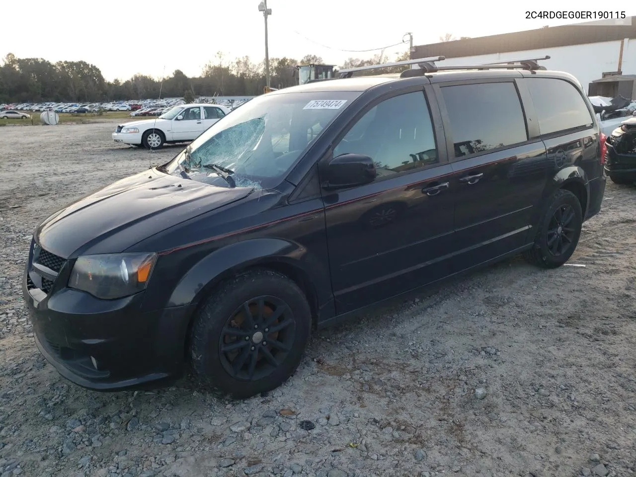 2014 Dodge Grand Caravan R/T VIN: 2C4RDGEG0ER190115 Lot: 75749474