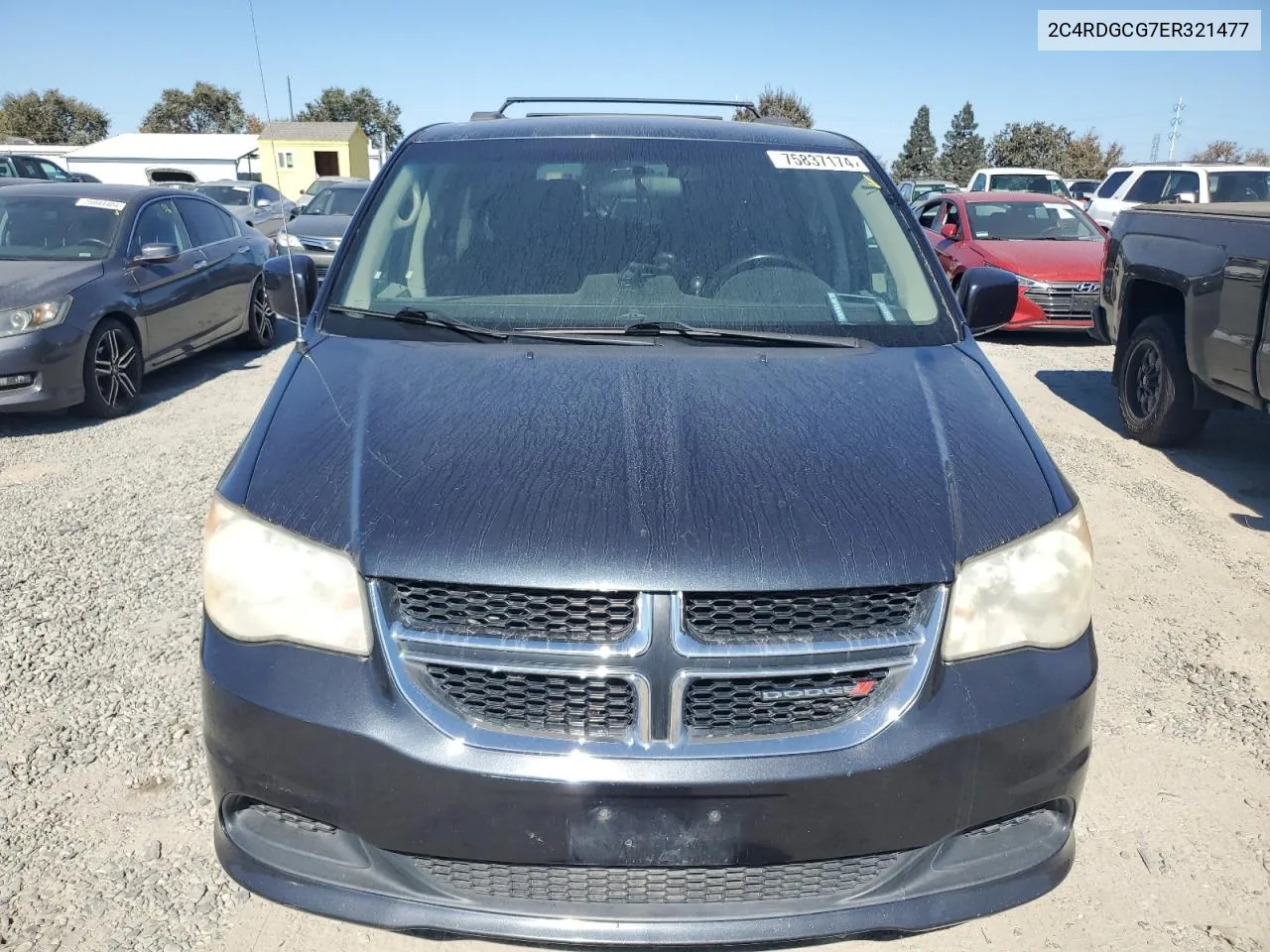 2014 Dodge Grand Caravan Sxt VIN: 2C4RDGCG7ER321477 Lot: 75837174