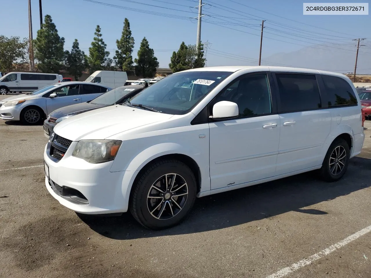 2014 Dodge Grand Caravan Se VIN: 2C4RDGBG3ER372671 Lot: 76101764