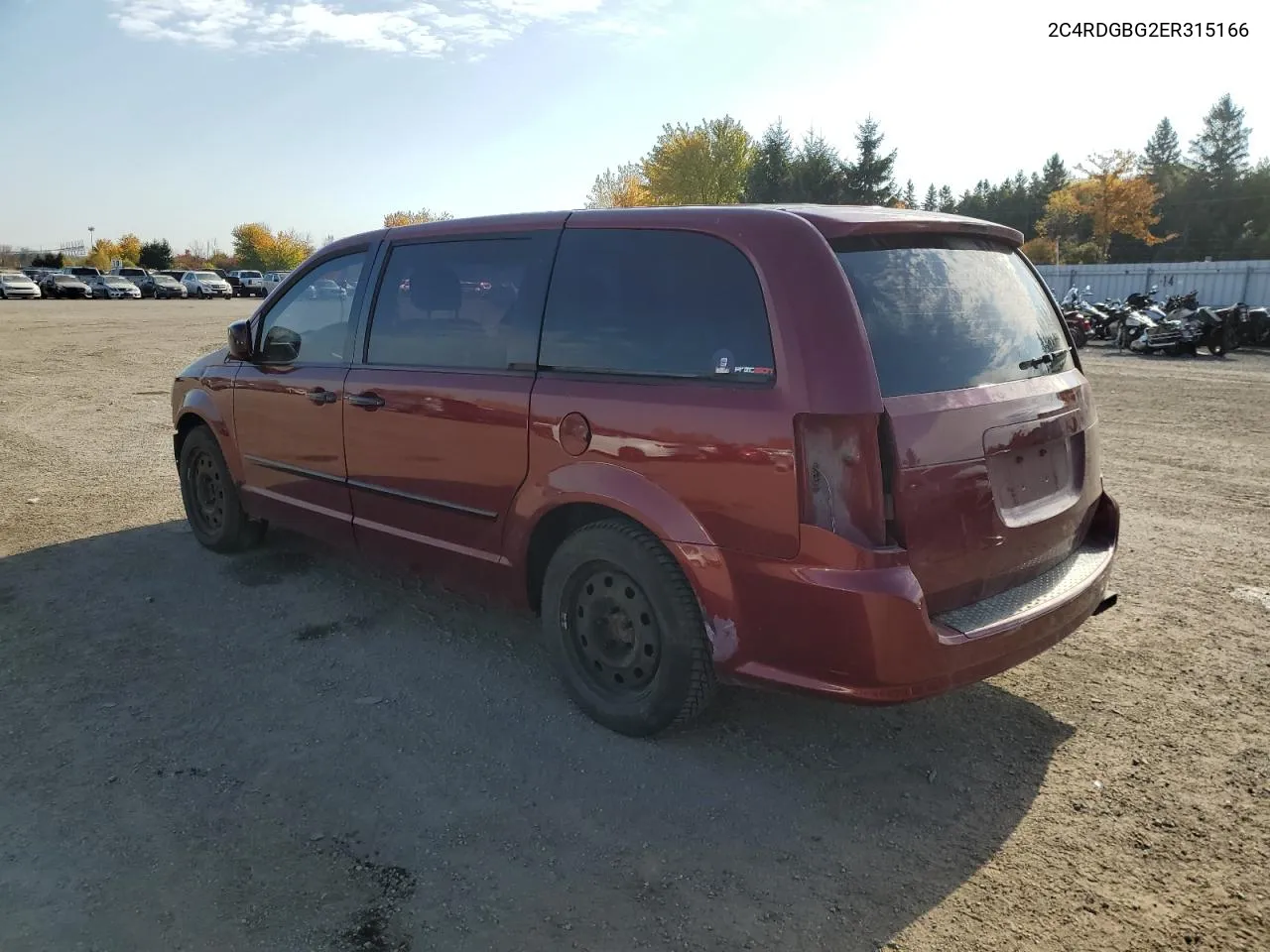 2014 Dodge Grand Caravan Se VIN: 2C4RDGBG2ER315166 Lot: 76108854