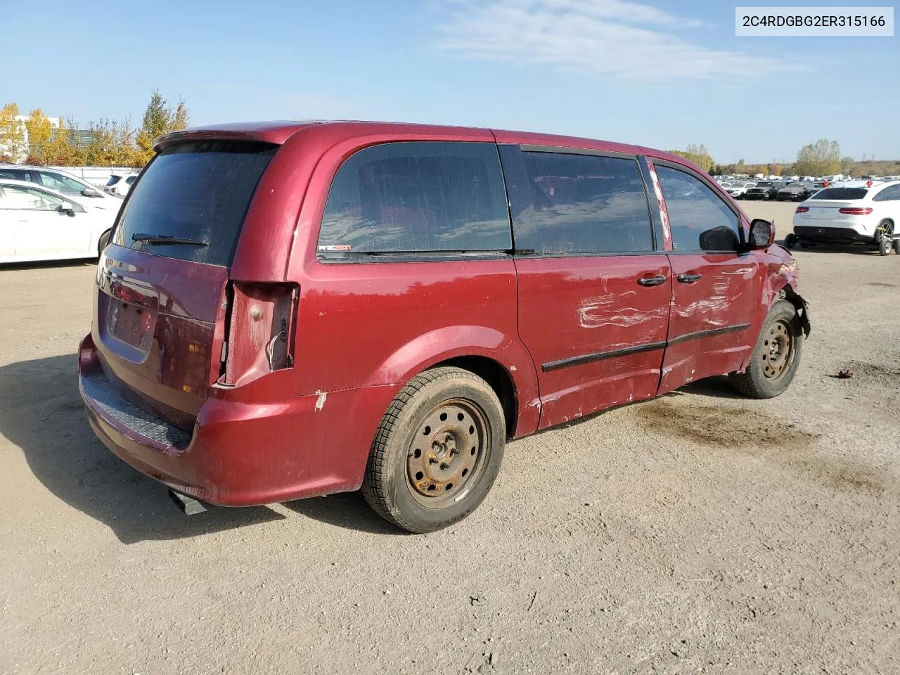 2014 Dodge Grand Caravan Se VIN: 2C4RDGBG2ER315166 Lot: 76108854