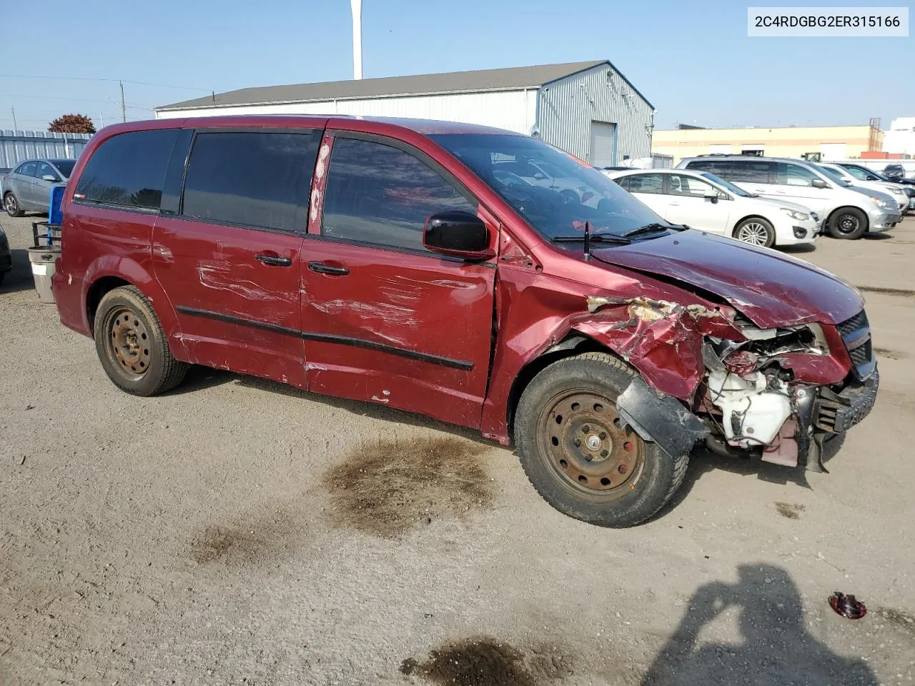 2014 Dodge Grand Caravan Se VIN: 2C4RDGBG2ER315166 Lot: 76108854